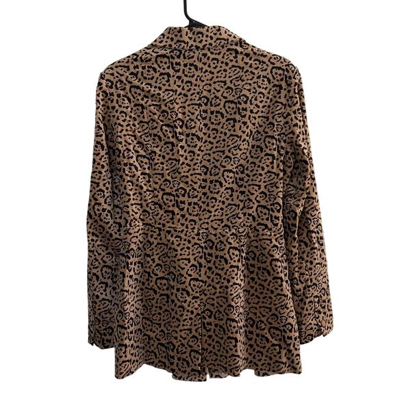 Good American Fit & Flatter Leopard Print Velveteen Blazer - Picture 7 of 16